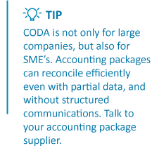 Tip: CODA is not only for large companies