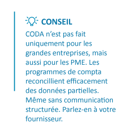CODA n'est pas fait uniquement pour les grandes entreprises CODA n'est pas fait uniquement pour les grandes entreprises